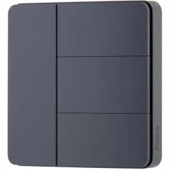 Întrerupător electric Aqara Z1 PRO - Întrerupător cu 3 butoane (cu și fără neutru) cutie pătrată de perete, neagră (ZNQBKG44LM)