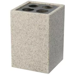 Pahar pentru periuțe de dinți Bisk 01595 Suport periute de dinti SAND