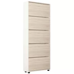Полка для обуви Mobildor-Lux Leo 70x27x203H cm White/Sonoma
