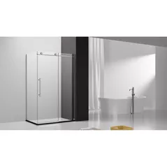 Cabină de duș miscellaneous SYSP 90x200 BRUSHED MATTE NICKLED 8mm (lateral)