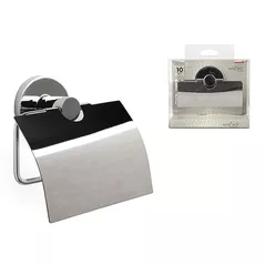 Suport pentru hârtie Promstore 52116 Tatay Martins 13x12.5x5cm, inox