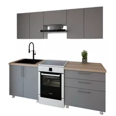 Мебель для кухни Smartex (30059) K2 220сm Grafit