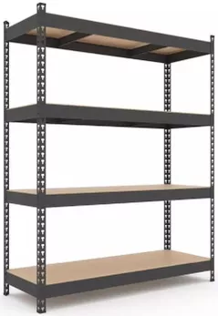 Cтеллаж складской Nex Home Raft metalic Titan 1800x1200x400 mm, 4 nivele PAL, antracit