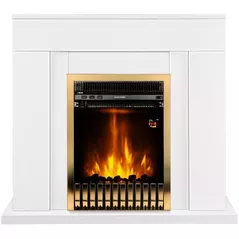 Камин электрический ArtFlame Agnes wenge & Gala gold