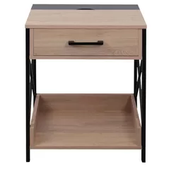 Тумбочка Deco Espero 48x40x60H Stejar M37/Black
