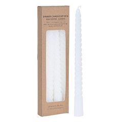 Свеча Promstore 10442 Набор свечей спиральных 4шт 25cm, белые