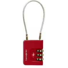 Accesoriu pentru bagaje Samsonite Ta Revolution Cablelock 3 Dial TSA Rosie (155576/1726)