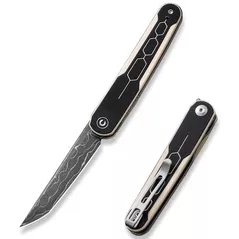Нож походный Civivi C23015-DS1 KwaiQ, lamă Damascus, G10, liner lock