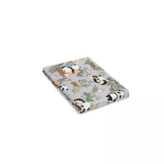 Lenjerie de pat pentru copii Sensillo 099241 Покрывало муслин Panda и Лис 120x120см 0001