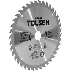 Disc de tăiere Tolsen Disc circular pentru lemn 235x30mm 40T (76450)