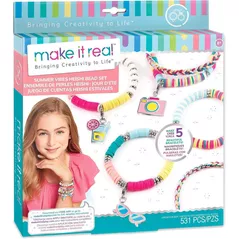 Set de creație Make it Real 1317M Summer Vibes Heishi Bead Bracelets