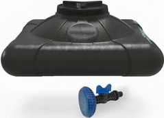 Accesoriu pentru piscină Uniplast Rezervor dus 200L x D.1/2" FE cu para pentru dus (triplu strat) 97x97x44cm, negru