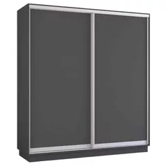 Dulap Mobildor-Lux Fox uși glisante din PAL (210x60x230H cm) Anthracite