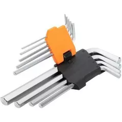Set de unelte de mână Tolsen Set 9 chei hexagonale lungi 1,5x10mm (20048)