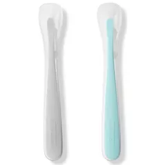 Seturi pentru hrănire bebelușilor Skip Hop 252008 Set 2 lingurite Easy Feed Gri/Turcoaz
