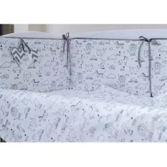 Детское постельное белье PernaMea Set lenjerie 8 piese HappyBaby Albastru (PM.101007/1)