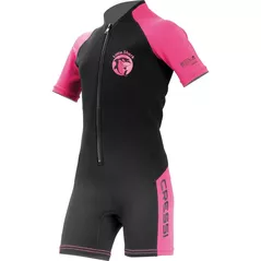 Accesoriu pentru înot Cressi-Sub Little Shark Jr Shorty Wetsuit S/L 2mm Black/Pink Y 11/12 (Dg003107)