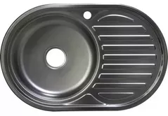 Мойка кухонная Rubano 27384 incastrabila 770x500x180mm (stânga), inox, decor-0,8mm