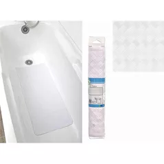 Covoraș de baie Tendance 55817 Covoras de baie 34x74cm alb, din cauciuc