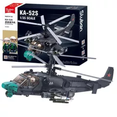 Конструктор Sluban B1138 Avion de luptă KA-52S, scara 1:35, 913 elem.