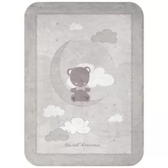 Lenjerie de pat pentru copii Kikka Boo 31103020163 Paturica super moale Dream Big Beige, 80/110 cm