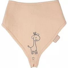 Слюнявчики BabyJem 837 Bavetica din muselina cu suport pentru suzeta Roz