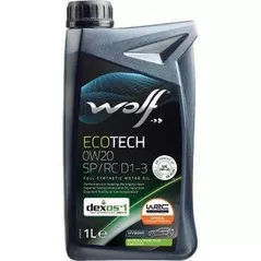 Масло Wolf 0W20 ECOTECH D1-3 1L