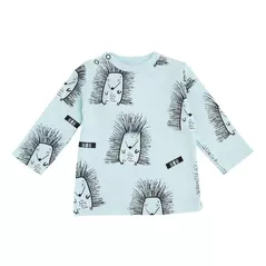 Haine pentru copii Minikin 242290368 Hedgehog Лонгслив голубой с рисунком 3-6мес (68см)