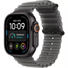 Смарт часы Apple Watch Ultra 4 GPS Cellular 49mm Black Titanium Case with Translucent Black Ocean Band MJAY4