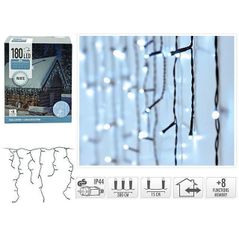 Гирлянда Promstore 49289 Огни новогодние Сосульки 180LED, 6x0.5m, 8 режимов in/out