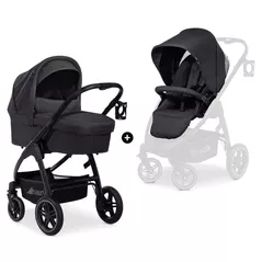 Детская коляска Hauck Saturn R Duoset Melange Black