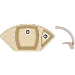 Chiuvetă bucătărie cu bateria Dr.Gans Gabi + SanDonna F 1069 bej