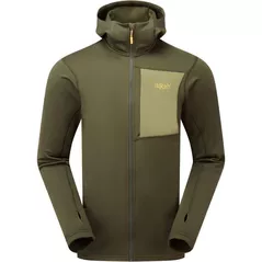 Одежда для спорта Rab Jacheta barbati Superflux Hoody Army S (QFG-13-ARM-SML)