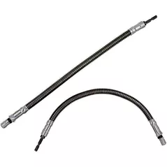 Set de tubulare, bite, duze King Tony 755-300 Suport biți flexibil de 1/4" cu blocare, lungime 300 mm