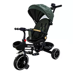 Bicicletă-cărucior Richi (64682) JTRL39 Tricicleta verde pentru copii