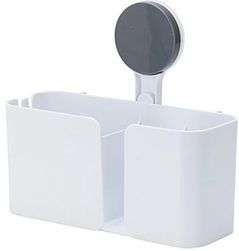 Accesoriu pentru baie Promstore 55597 Cos pentru baie Bathroom Solutions 21x9x19cm, alb, plastic