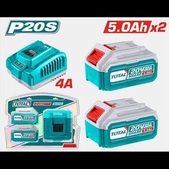 Зарядные устройства и аккумуляторы Total tools TFBCPK2513 2 acum. 20,0V 5,0Ah cu incarcator