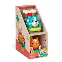 Mașină Battat BX2419Z cu animale (pisica si caine), 1976D