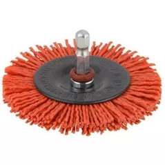 Set de tubulare, bite, duze Wolfcraft 1502000 Perie disc din sarma de nylon, agresiva 100mm