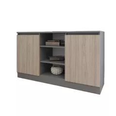 Comodă Smartex (16257) Т5 140cm Grafit+Stejar Deschis