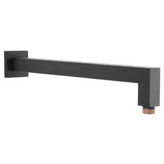 Смеситель для душа Ferro RN350KBL 350 mm Square negru Brat pentru palarie dus