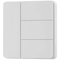 Întrerupător electric Aqara Z1 PRO - Întrerupător cu 3 butoane (cu și fără neutru) cutie pătrată de perete, albă (ZNQBKG44LM)