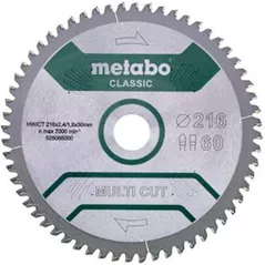 Диск отрезной Metabo 628667000 Panza fierastrau circular Multi CUT Classic FZ/TZ 305x30