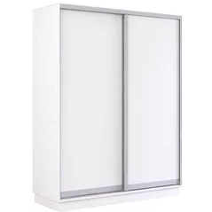 Dulap Mobildor-Lux Fox uși glisante din PAL (160x60x230H cm) Alb