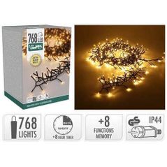 Ghirlandă Promstore 54455 Luminițe Dense 768LED, extra alb cald, 9,9m