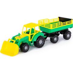 Mașină Полесье 35363 JucarieTractor Altai cu remorca cu caus 6K 2fel B