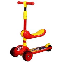 Самокат Richi (11992) Trotineta rosu pentru copii (1199)