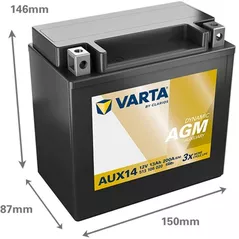 Автомобильный аккумулятор Varta 13AH 200A(EN) клемы 1 (152x88x147) AGM AUX (513106020K262)