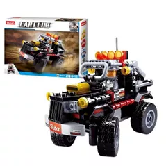 Конструктор Sluban B0663 Set de constructie SUV (galben, rosu, negru, albastru) 145-158elem.