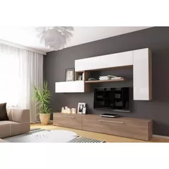 Set mobilă living Indart Livingul Kubo 06 (300x43x210)